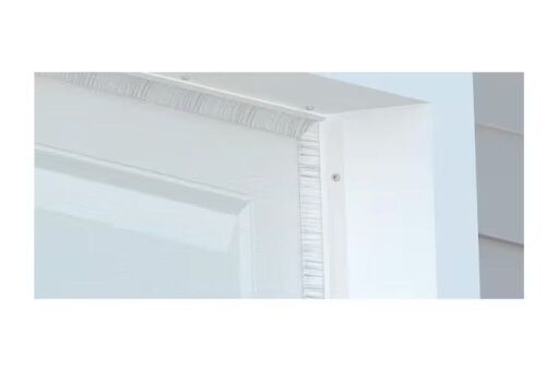 Action Industries Garage Door Light Colored Brush Weather Seal with Aluminum Retainer and 1 in. White Brush - 2 Car Garage - Lot 174
