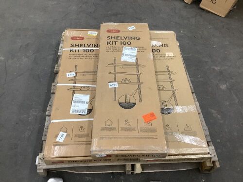 Lot of (3) Keter 12 in. W x 40 in. H Black Adjustable Shelve Kit  - Lot 176