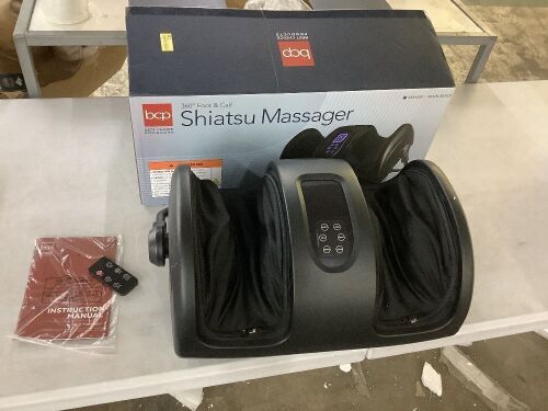Reflexology Shiatsu Foot Massager w/ High-Intensity Rollers, Remote Control - Lot 976