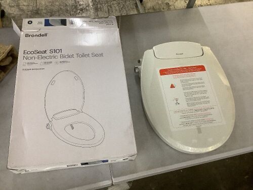 Brondell Non-Electric EcoSeat Round White Bidet Seat with Adjustable Pressure - Lot 129