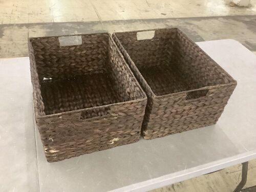 Lot of (2) Pantry Storage Baskets - Lot 241
