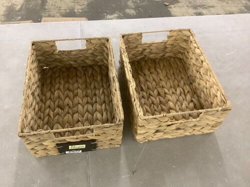 Lot of (2) Pantry Storage Baskets  - Lot 242