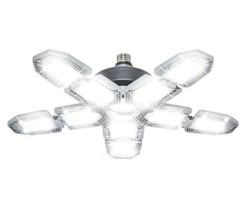 Lot of (4) BEYOND BRIGHT 60-Watt Ultra Bright LED Light Bulb 6500K with 10 Adjustable Light Panels - Lot 720