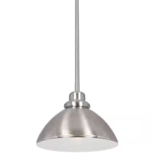 Volume Lighting 1-Light Brushed Nickel Interior Pendant - Lot 722