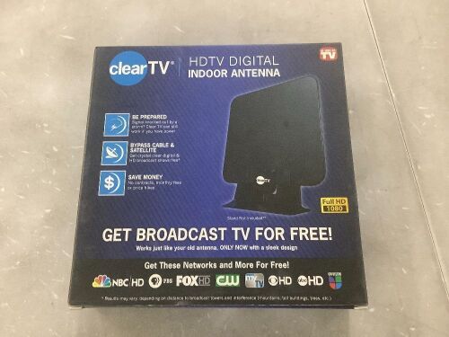 ClearTV HDTV Digital Indoor Antenna  - Lot 1144