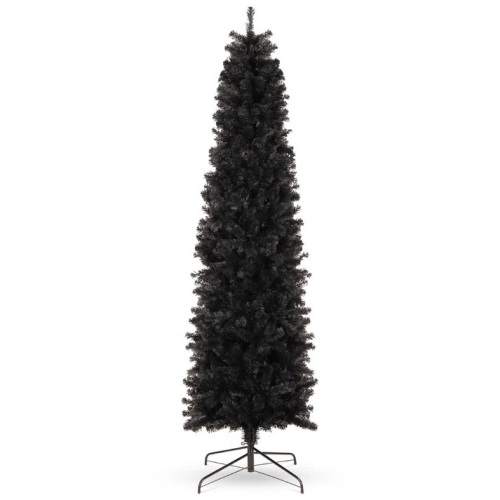 Black Artificial Pencil Holiday Christmas Tree 6ft - Lot 7197