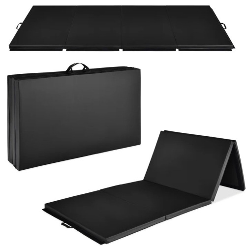 Folding Exercise Fitness Workout Gym Floor Mat w/ Handles - Lot 7207