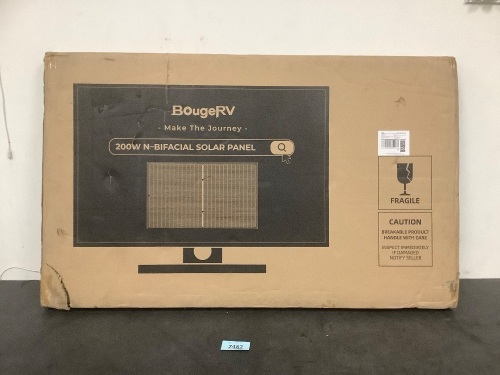 BougeRV 200w Solar Panel - Lot 7487