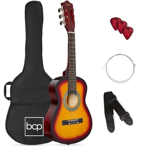 Kids Acoustic Guitar Beginner Starter Kit with Carrying Case - 30in - Lot 7353
