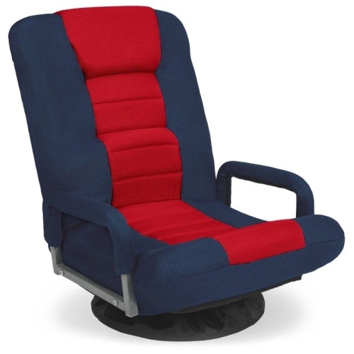 Gaming Floor Chair w/ 360-Degree Swivel, Armrest, Adjustable Backrest - Lot 7447