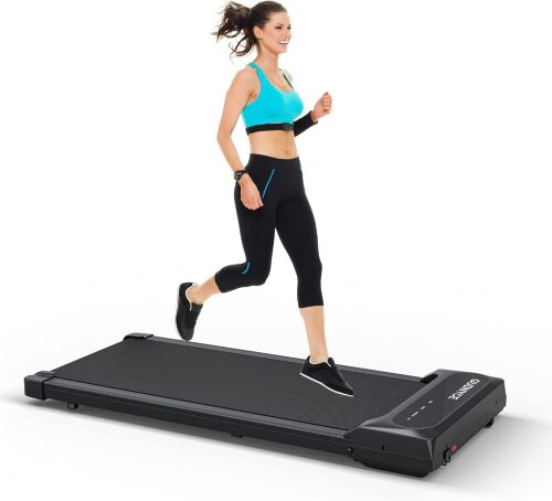 Under Desk Treadmill Portable Electric Treadmill Walking Pad for Home and Office Use with LCD Mobitor and Remote Control - Lot 7587