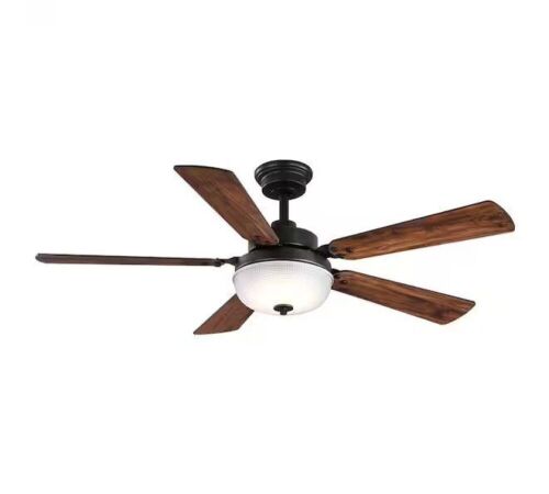 Progress Lighting Archie 52 in. Integrated LED Indoor Venetian Bronze Dual Mount Ceiling Fan with Light and Remote Control - Lot 170