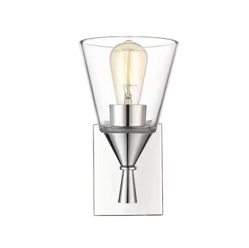 Lot of (2) Millennium Lighting Artini 6 in. 1-Light Chrome Wall Sconce with Clear Shade - Lot 260
