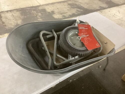 Dual-Wheel Wheelbarrow Garden Cart - Lot 692