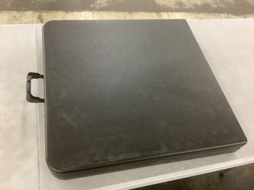 Black Plastic Folding Table  - Lot 693