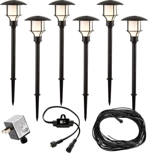 Low Voltage LED Path Light, 6 Pack  - Lot 696