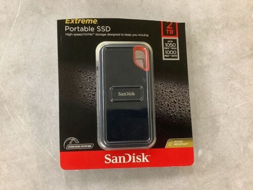 SanDisk Extreme 2TB Portable External SSD - Lot 122