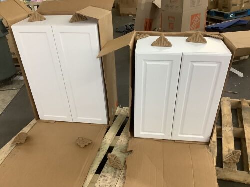 Lot of (2) Hampton Bay Designer Series Melvern Assembled Wall Kitchen Cabinets - Lot 129