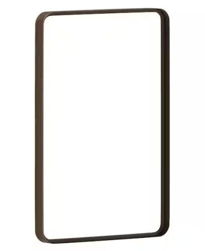 TAYLOR + LOGAN 20 in. W x 30 in. H Modern Brushed Bronze Wall Mounted Mirror - Lot 220