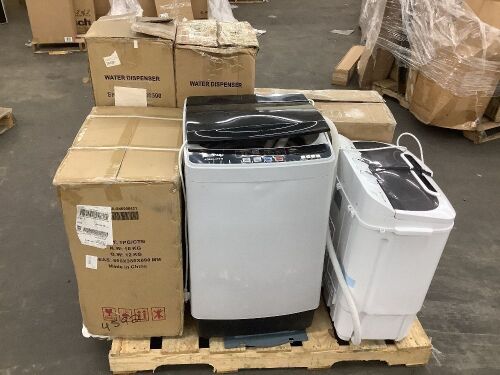 Lot of (4) Portable Washing Machine & (2) Water Coolers - Lot 35