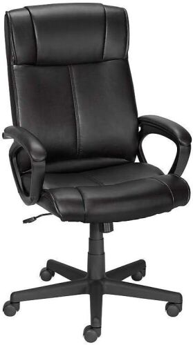 STAPLES Turcotte Luxura High Back Executive Chair, Black - Lot 34