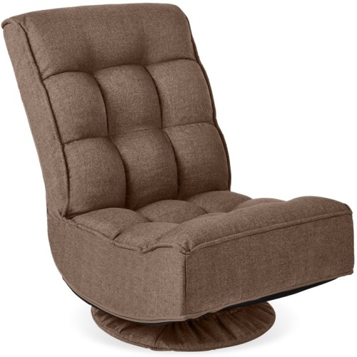 Folding Floor Gaming Chair w/ 360-Degree Swivel, 4 Adjustable Positions - Lot 6830