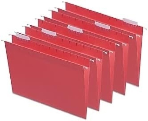 Tru Red Hanging File Folder, 5-Tab, Letter Size, 25/Box - Lot 6922