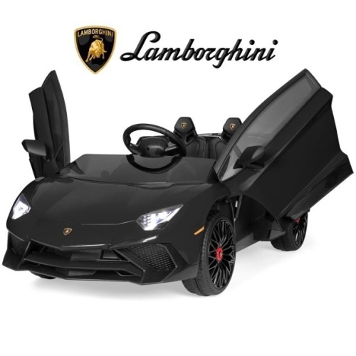 12V Ride On Lamborghini Aventador SV Sports Car Toy w/ Parent Control, AUX Cable  - Lot 43