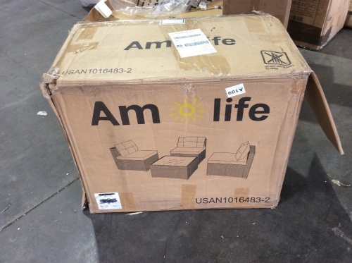 Amolife Rattan Patio Furniture Set  - Lot 76