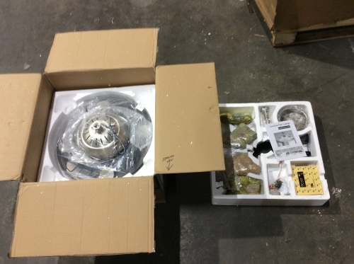 42" Chandelier Ceiling Fan Light with 4 Retractable Blades  - Lot 121
