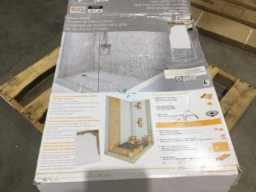 Schluter Kerdi-Shower Kit w/out Grate 38" x 60" - Incomplete - Lot 296