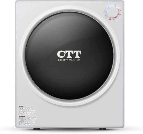 CTT 13 Lbs. 3.5Cu.ft Capacity Electric Portable Compact Laundry Clothes Dryer, Stainless Steel Tub - Lot 301