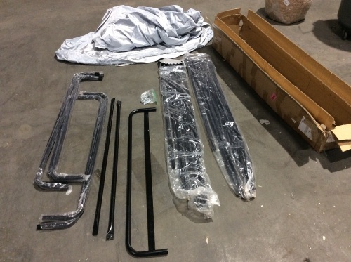 VEVOR Heavy Duty Motorcycle Cover Tent  Shelter, Anti-UV, 106" x 41" x 61" - Unknown if Complete - Lot 388