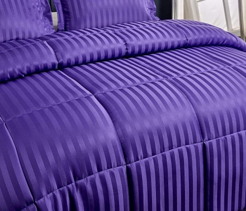 3 Piece Reversible Down Alternative Comforter Set, King - Lot 394