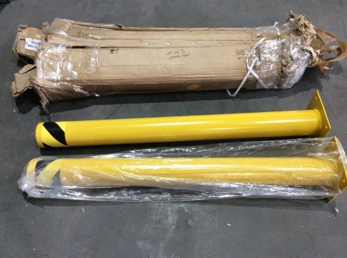 Lot of (2) VEVOR Steel Safety Bollard Post 48"  - Lot 430
