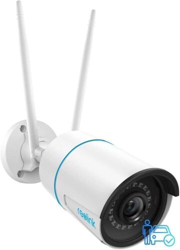 Reolink Outdoor 5MP HD Dual Band WiFi Security Camera 2.4Ghz/5Ghz, Smart Person/Vehicle Alerts, Motion Detection, Night Vision, IP66 Waterproof, RLC-510WA - Lot 437