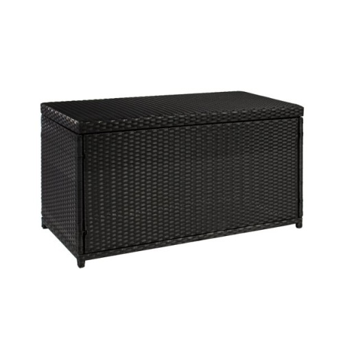 Outdoor Wicker Patio Furniture Deck Storage Box   - Lot 522