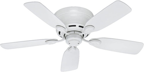 Hunter Indoor Low Profile IV Ceiling Fan with Pull Chain Control, 42"  - Lot 606