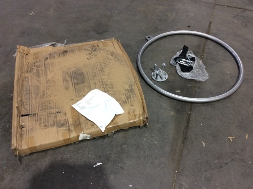 32" Aerial Lyra Yoga Ring - Missing 1 Anchor Bolt  - Lot 614