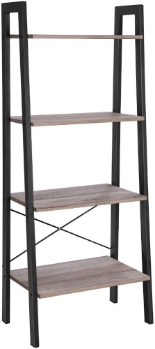 VASAGLE 4-Tier Ladder Book Shelf, Steel Frame  - Lot 628