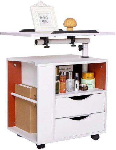 YEZHU Bedside Table with Lift Top, Drawers and Magazine Holder  - Lot 645