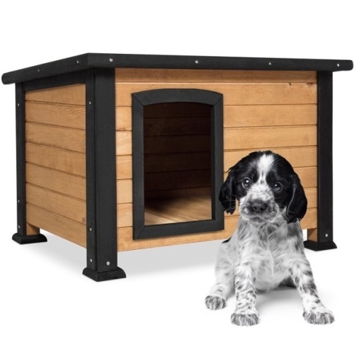 Wooden Outback Cabin Dog House Pet Shelter, Small  - Lot 648