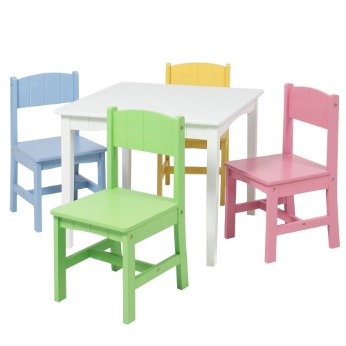 Wooden Kids Table And 4 Chairs Set - Lot 663
