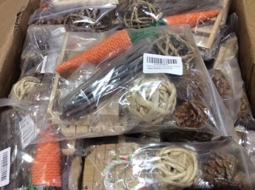 Lot of (57) Natural Chew Toy Sets for Bunny, Hamster, Gerbil  - Lot 787