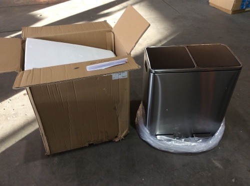 16 Gallon Dual Compartment Trash Can  - Lot 863