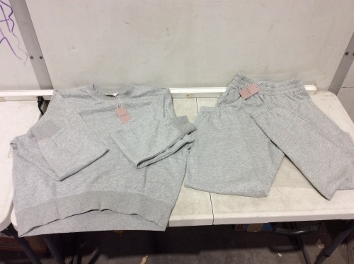 Nap Loungewear Grey Sweat Suit, Small  - Lot 871