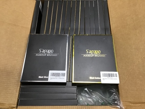 Case of (36) S'agapo 12 pc Premium Makeup Brush Sets - Lot 965