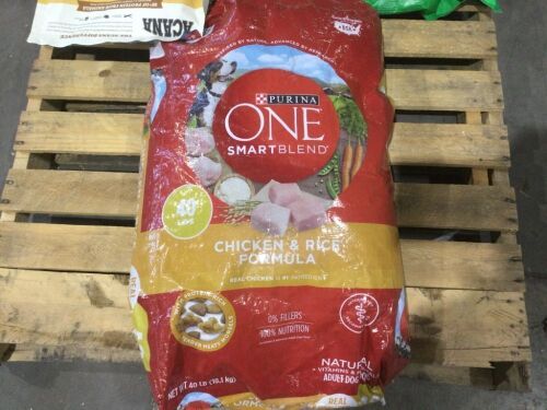 Purina One Smart Blend Chicken & Rice Formula Dog Food, 40 Lb  - Lot 1077