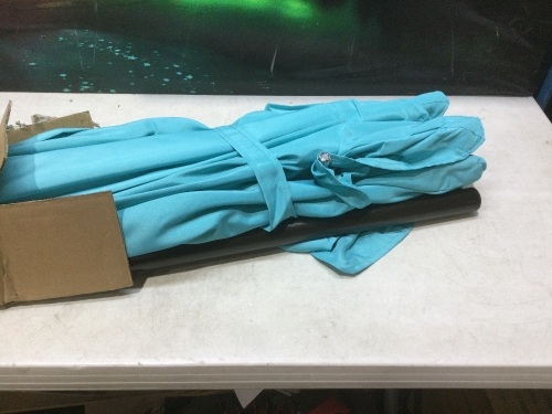 9' Market Umbrella, Turquoise  - Lot 1095