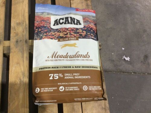 Acana Meadowlands Protein Rich Cat Food, 10 Lb  - Lot 1097